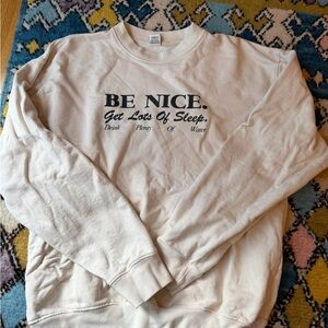 Sporty & Rich Cream Crewneck Sweater